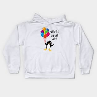 I believe I can fly never give up Kids Hoodie